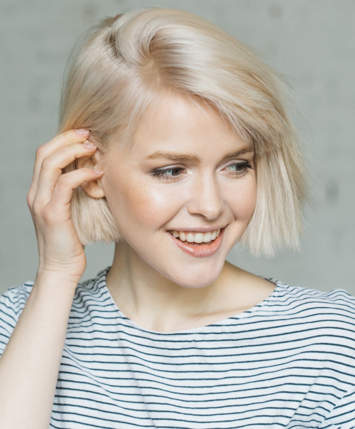 Boston Dermal Filler model smiling