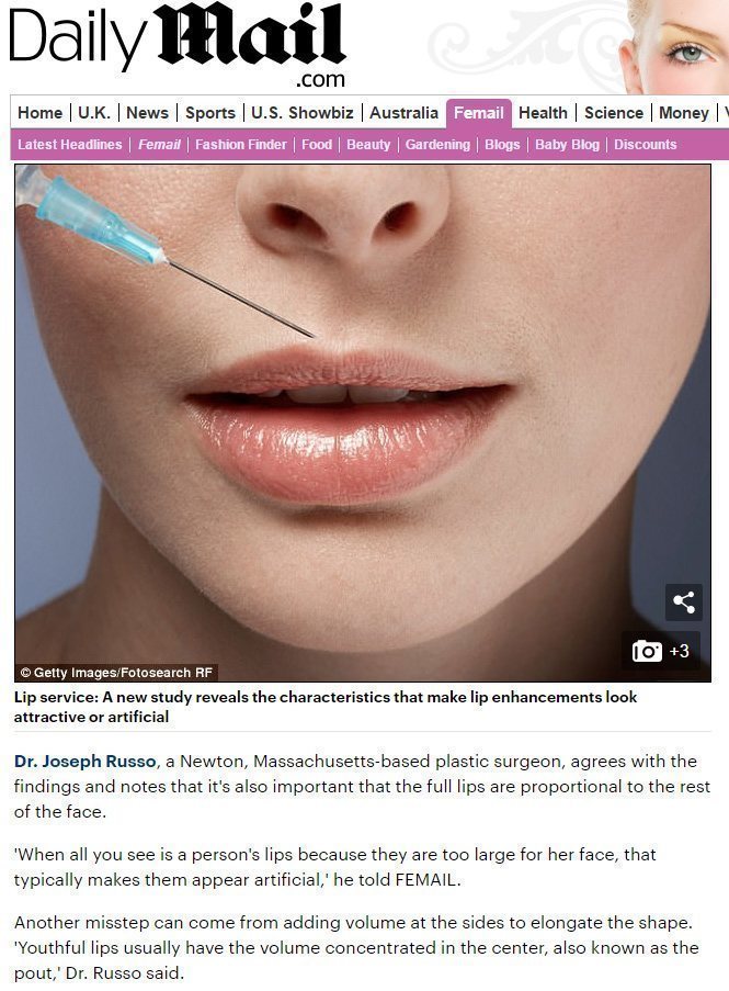 Read their lips! As a new study reveals what makes cosmetically enhanced pouts look fake, plastic surgeons and dermatologists give more telltale signs.