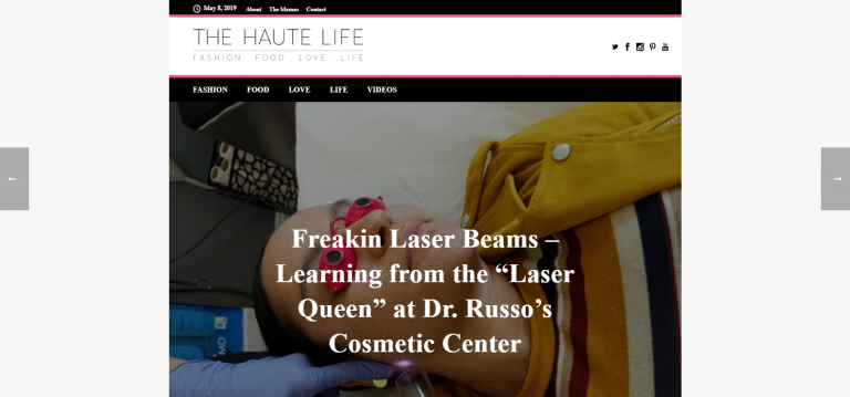 Freakin Laser Beams – Learning for the “Laser Queen” at Dr. Russo’s Cosmetic Center